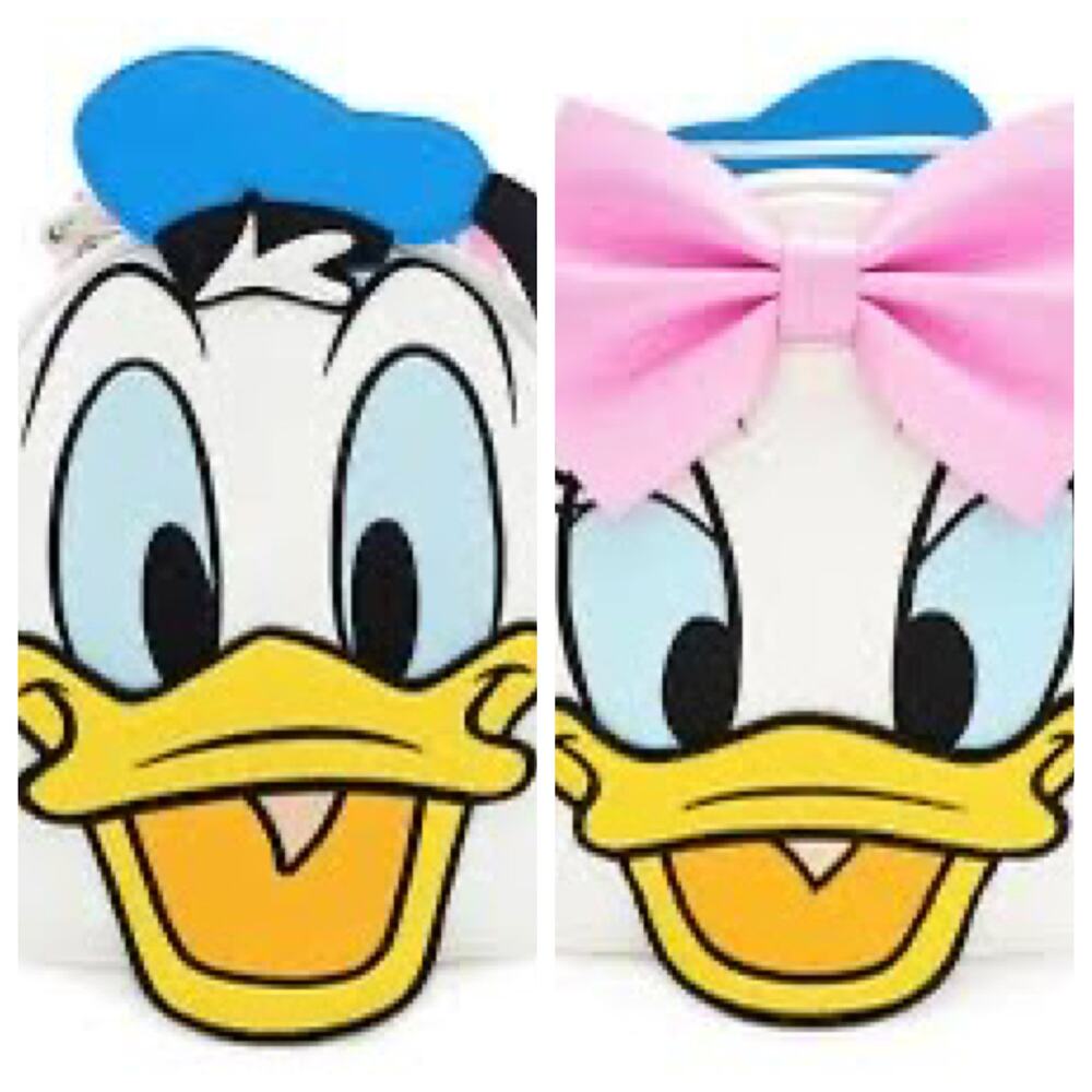 Loungefly DISNEY Donald Duck & Daisy Duck REVERSIBLE Convertible MINI BACKPACK